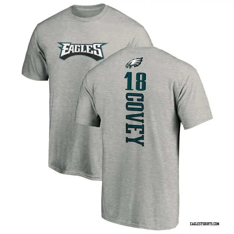 Youth Philadelphia Eagles ＃18 Britain Covey Ash Backer T-Shirt